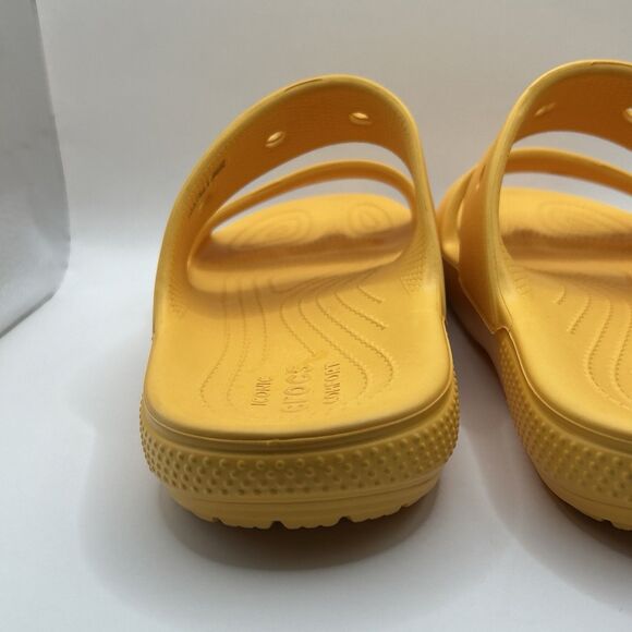 Crocs Classic Two Strap Slide Sandals Orange Sorbet Men 9 Women 11 main image 14